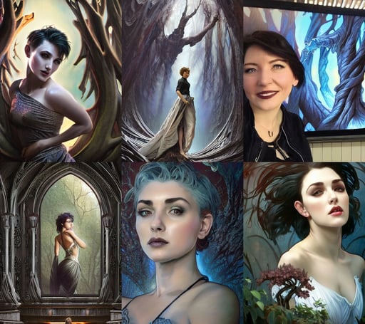 photo of a gorgeous female with short gray hair in the style of stefan kostic, large commercial led screens, hyper realistic art by artgerm and greg rutkowski and alphonse mucha, dark shadows, collective civilization tree, heavily gothic ornamental, pillars of creation, Pittsburg, white metal