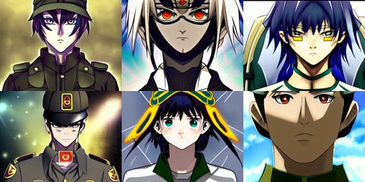 symmetry!!!!!! beautiful anime soldier close portrait