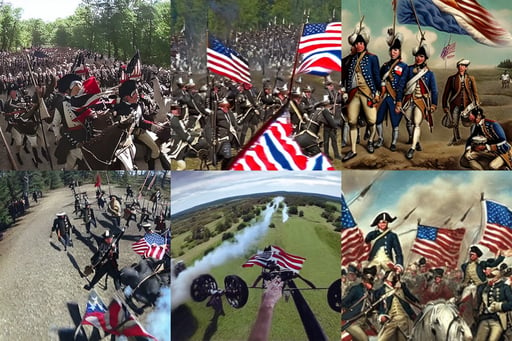 gopro footage of the revolutionary war, Wide Angle, black