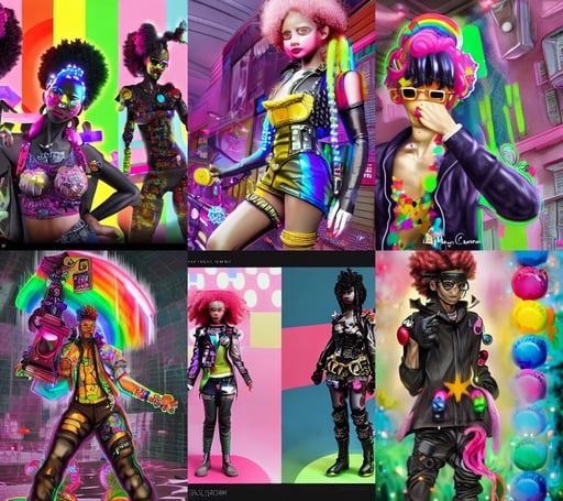 statue david, kawaii decora rainbowcore, short blonde Afro, mario theme grocery store around, mad painting, by mignom and tsuaii, with long hair, ryden, giorgio armani, cyclical creation and destruction, wearing The Infinity Gauntlet. intricate artwork. octane render, very cool black man wearing cyberpunk intricate techwear, facial accuracy, villainess has black angel wings, digital art painting by greg rutkowski and ridley scott, muscle cars