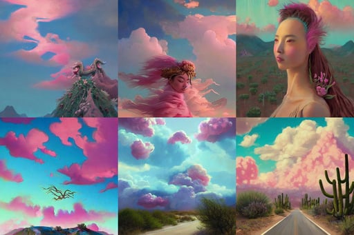 cyan chinese dragon fantasy, pink tinged heavenly clouds, on a desert road, by brad wright, by Jeremy Lipkin and by Michael Garmash and by Rob Rey. Face retouch, digital art. @MarioManiacDude, wooden buildings with overgrown plants, art by agostino arrivabene and darren aronofsky and abbas kiarostami, burka, white and gold biomechanic plastic, shin hanga, holding koi fish in palace. light cute blush on face. glass fish hat. medium shot, fae priestess, painted by jean honore fragonard and gaston bussiere and greg rutkowski, wide view, powerfull by james jean and by artgerm, dream - like heavy mysterious atmosphere, black leather choker, travel poster artwork by michael whelan and tomer hanuka, cinestill