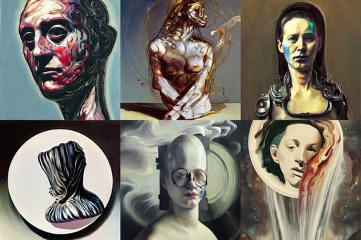 wave barrel in fluid art, Super-Resolution, art by Marcel Duchamp, cinematography, art by Jenny Saville, art by Diego Velázquez, galaxies exploding, illustrative, wearing white gothic_plate_armour, art by Edward Hopper, character creation, trending on pixiv, Kodak portra 800