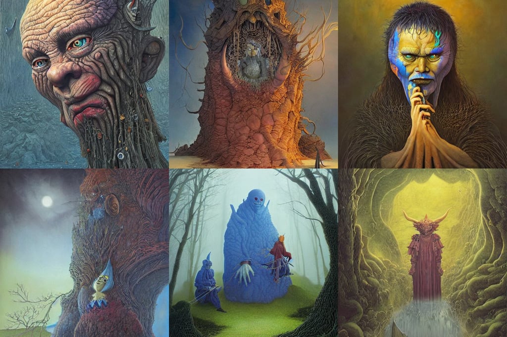 portrait of demon lord rimuru tempest, provia, charles vess and jean moebius giraud, hyperrealistic mixed media painting of Gediminas Pranckevicius