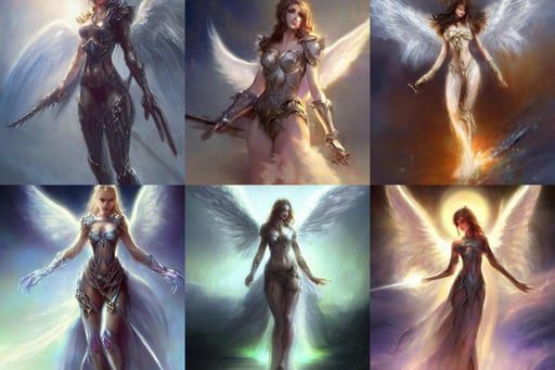 concept art, angel knight girl. by artstation trending, by joseph mallord william turner, luis royo, konstantin razumov, cinematic lighting, fractal flame, highly detailed