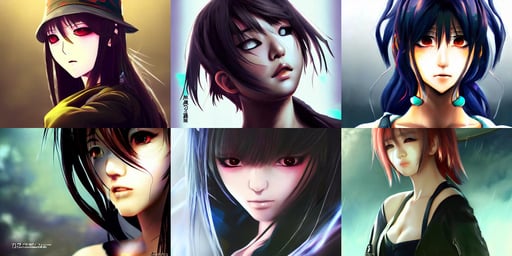 official RPG art visual rendering painting portrait kpop idol girl closeup tired and angry by squareenix toriyama frank miller ishikawa ken Miyazaki trending on artstation skeb pixiv cinematic backlit smoke noir technoir detailed