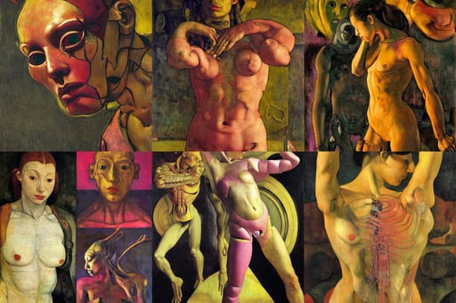 cyborg body composed of nanomachines, from another world, 8K, art by Diego Velázquez, dark yellow and pink tones, intricate, Light Painting, by WLOP, perfection, art by Artemisia Gentileschi, art by Michelangelo Merisi Da Caravaggio, art by Paul Gauguin, art by Paolo Uccello, art by Gustave Courbet, art by Wassily Kandinsky - Photo, portrait of a an astronaut, art by Eugène Delacroix, art by Jan Van Eyck