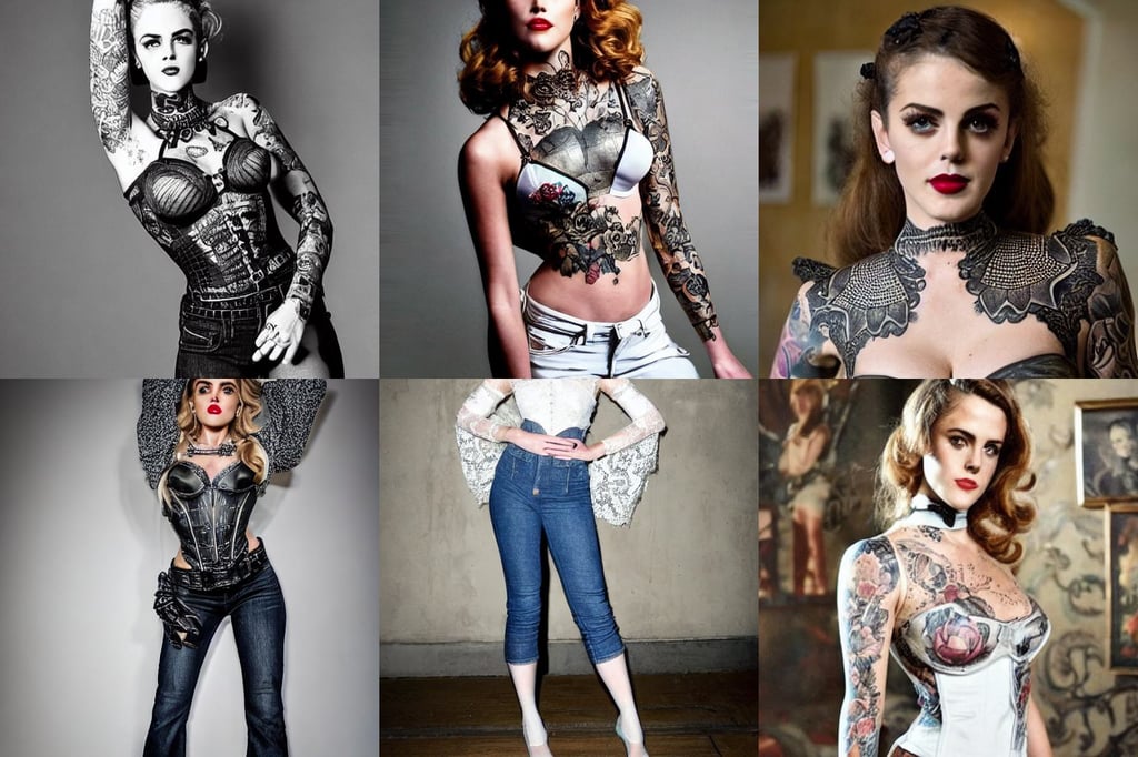 portrait of anne winters as a tattooed armored wanderer pinup, lace neckline, flourescent, wearing jeans and white blouse, carmen dell ’ orefice, 𝑭𝒐𝒓𝒔𝒂𝒌𝒆𝒏 𝑩𝒆𝒂𝒖𝒕𝒚 𝒂𝒏𝒅 𝒕𝒉𝒆 𝑬𝒕𝒉𝒆𝒓𝒃𝒆𝒂𝒔𝒕:, star wars character, working on a graphic novel in a clockwork steampunk gears and piano glass themed party, 4 fantasy artwork, time and space falling in on itself, 10/10 would dream again, brown and cream color scheme, fantasy themed, tubular creature, soft lips, vivid beautiful, by ohara koson and thomas kinkade, green iris ', art by artgerm and greg rutkowski and alphonse mucha and william-adolphe bouguereau, side portrait of a girl walking, riding a horse in a sunflower field