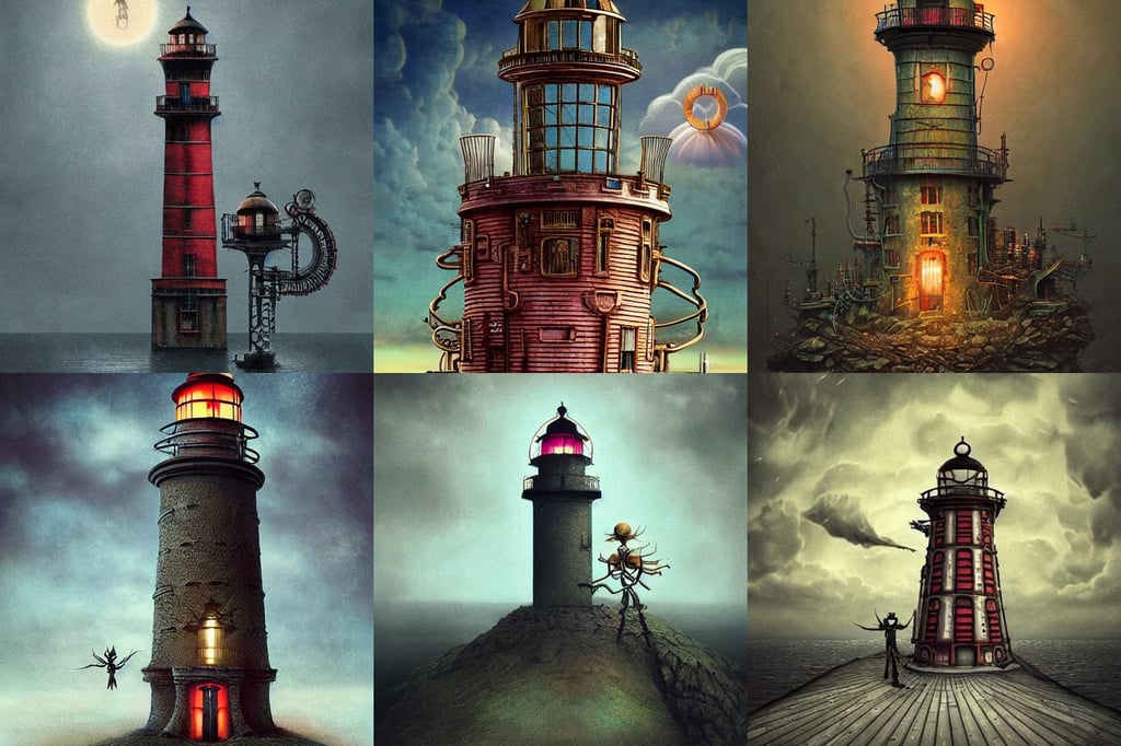 steampunk shoe shaped lighthouse, aesthetic octane render inspired in beksinski and dan mumford work, giant computer parts, anime style hyper detailed, jack skellington dances with sally, black and red suit, centered median photoshop filter cutout vector behance hd by artgerm, intricate ”, pale skin curly blond hair, by vladimir volegov and Philipp A. Urlich and Pengzhen Zhang and Andreas Rocha, 16k, noisy film grain effect, hints of Yayoi Kasuma, 2 7 years old, intricate refractive and reflective crystalline and feather jewelry