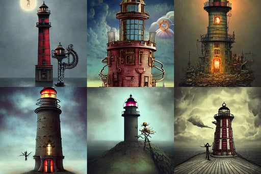 steampunk shoe shaped lighthouse, aesthetic octane render inspired in beksinski and dan mumford work, giant computer parts, anime style hyper detailed, jack skellington dances with sally, black and red suit, centered median photoshop filter cutout vector behance hd by artgerm, intricate ”, pale skin curly blond hair, by vladimir volegov and Philipp A. Urlich and Pengzhen Zhang and Andreas Rocha, 16k, noisy film grain effect, hints of Yayoi Kasuma, 2 7 years old, intricate refractive and reflective crystalline and feather jewelry