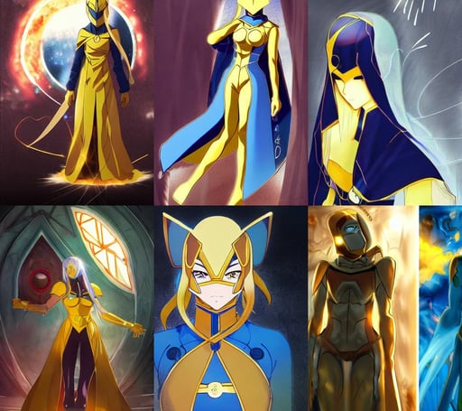 anime key visual of a beautiful young female doctor fate intricate, and Frank Frazetta concept art, sunlight from a window, civil war style, 2582135491], rose golden and ice armor, blue girl billie eilish face, oriental armor style, slanted ceiling, trend on behance 3 d art, intricate complexity