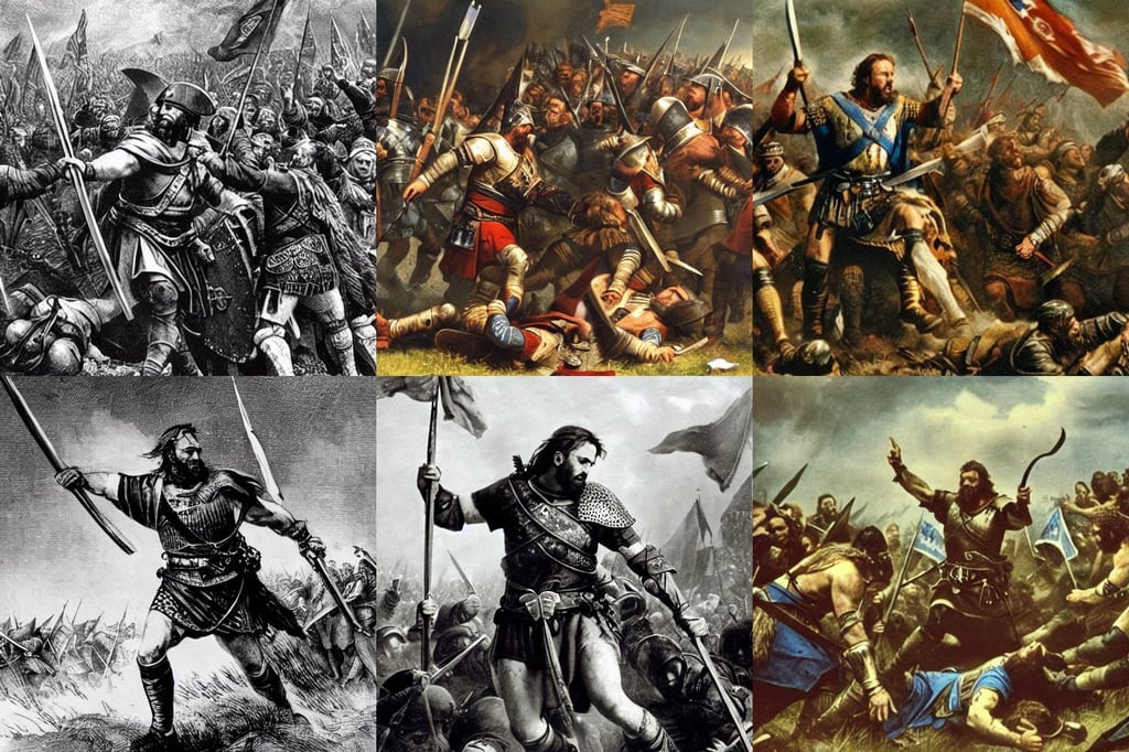 william wallace storming the battlefield