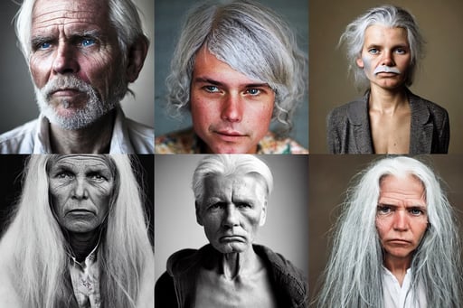 silver hair, Steve McCurry, Mia Dearden