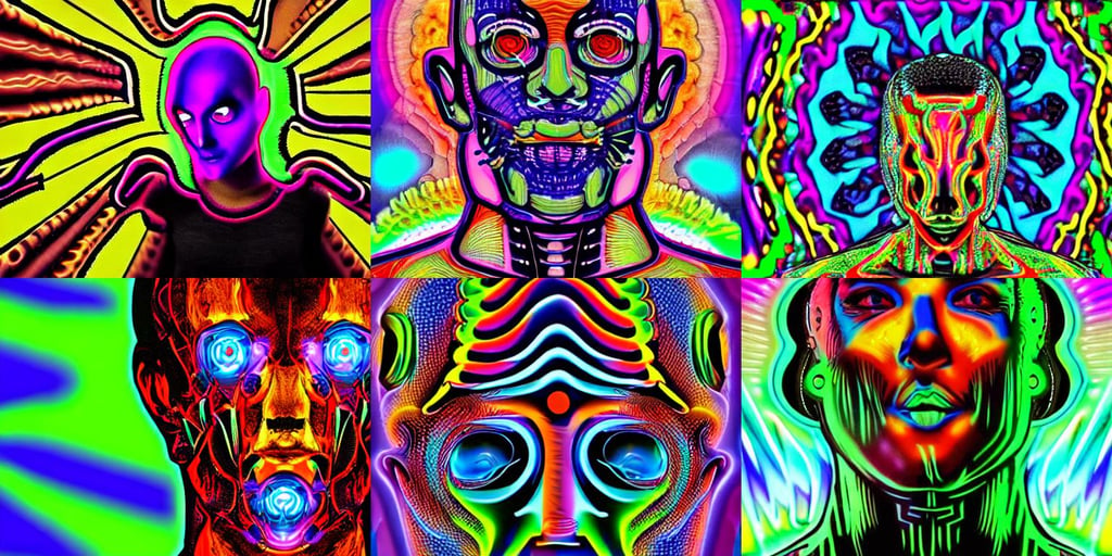 psychedelic cyborg