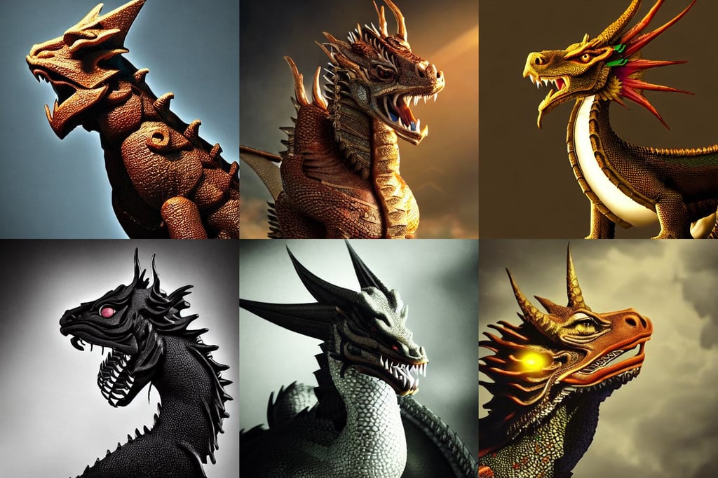 Cute regal handsome eastern dragon. Cinematic lighting, dramatic atmospheric lighting