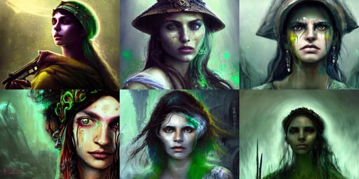 fullview portrait of an ethereal gypsy woman crying with detailed eyes, doing a vision quest, luis guzman as luigi wearing green, majestic light, bloodborne concept art, art by vofan, holding an assault rifle. cinematic dramatic atmosphere, closeup headshot, rooftop scene by Liam Wong, #vfxfriday, a woman with a kind of visor