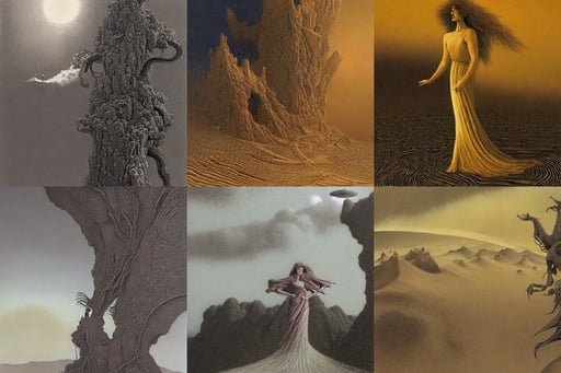 stinging sandstorm in a bright desert, by beksinski, art by Domenikos Theotokopoulos, ultrawide cliff scene, art by Albrecht Dürer, suburban street, art by Nicolas Poussin, Fantasy Flying ship overhead, Egon Schiela and Maxfield Parrish. A woman in a gossamer gown. Intricate detail. Ink..., black dragon on red background