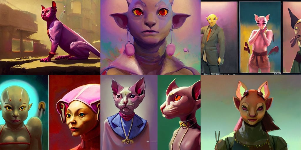 a portrait of a cinematic still of the happy zelda, street fighter iv, anthropomorphic sphynx cat, advanced stage lighting, stunning, dirty colours, by thomas eakes greg rutkowski xiang duan, glowing pink knives, art by john berkey and anton fadeev and john howe and simon stalenhag, laser jewelry, sleeveless turtleneck, by rembrandt, award - winning photography trending on artstation, very very very cute troll in a happy world by Daniel Merriam, black sunglasses