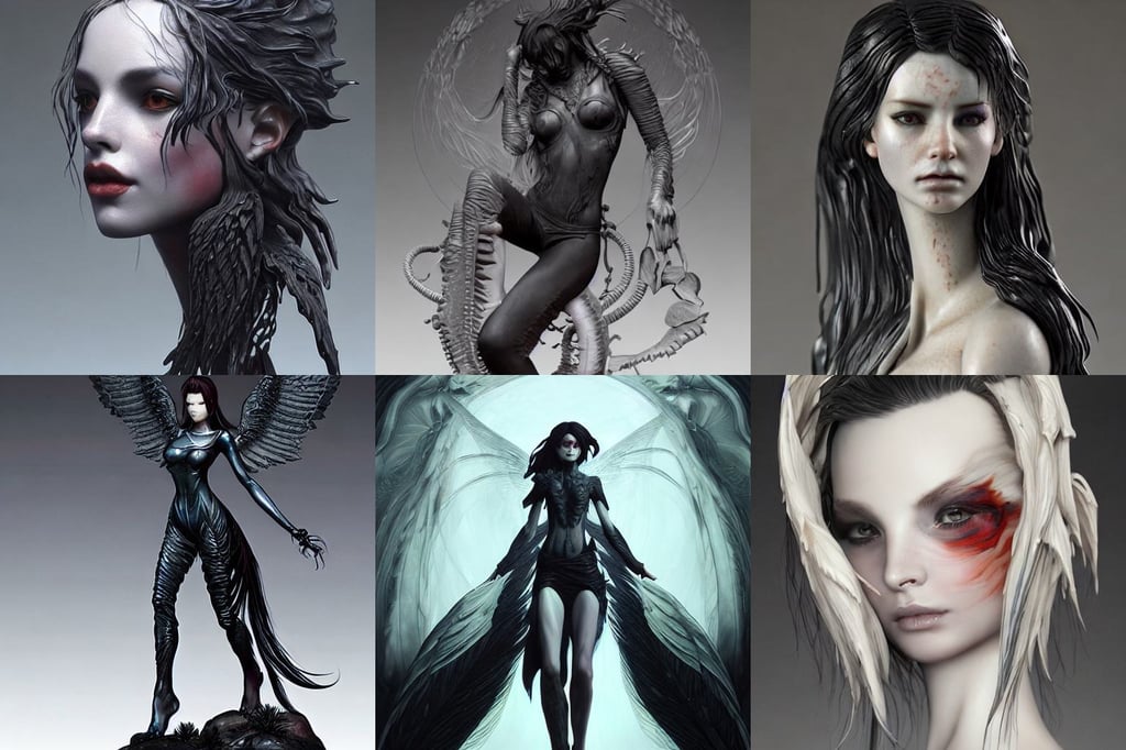 chupacabra by charlie bowater and titian and artgerm, medium black hair, Mack Sztaba, don ’ t come around here no more, real, intricate detailed 4 k, beautiful!!, volumetric lighting : :, carved from opal by tsutomu nihei, Rachel Walpole