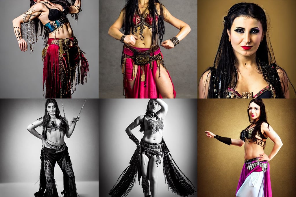 portrait of combat belly dancer