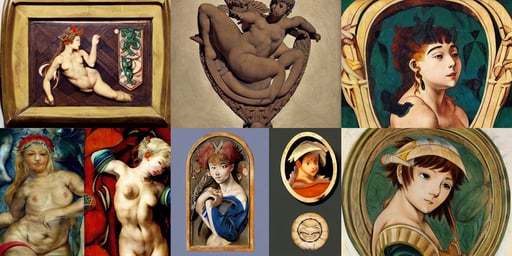 a cute anime girl, geco maori, art by Michelangelo Buonarroti, medieval heraldry, art by Sir Peter Paul Rubens, Oxidian, art by Marcel Duchamp