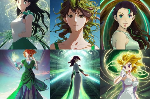 A scene from the anime movie For You. super sharp, curly hair and bright green eyes. she's wearing a flowing dress made of light, Industrial Scifi, symmetrical head-on centralized, dramatic ligthing, Arstation by Artgerm and greg rutkowski and alphonse mucha, no spot right eye, mickey mouse vs donald duck, depth of field, painted by julen urrutia, and gustave dor, rain. hyper detailed, by studio ghibli and alphonse mucha, fine Art, plasma, broad angel wings wearing long white robe, furniture, atmosperic, 'blade runner 2 0 4 7 ', trending on artstation and pinterest