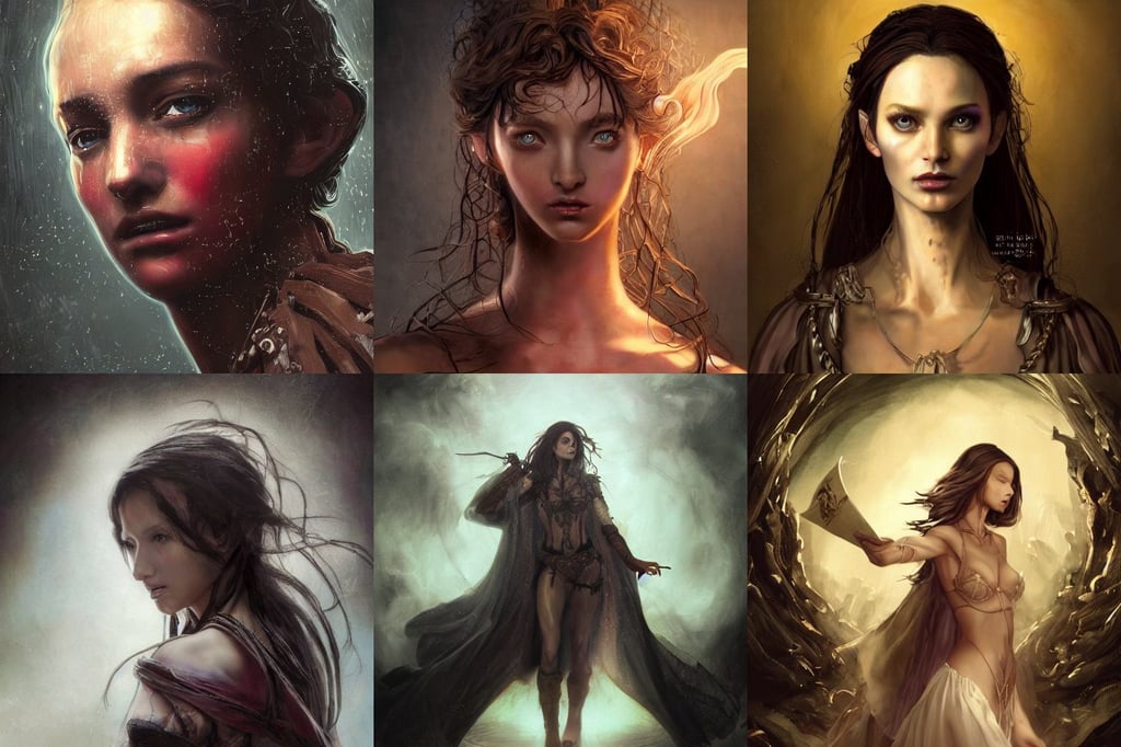 baroque oil painting character showcase lotr concept art anime key visual portrait, book cover, papers and closed books, hyperrealistic photograph of victoria secret model scene girl, dark brown skin, pretty aquiline nose, Bastien Lecouffe Deharme, unreal engine 5 render dramatic, radial color dispersion, dante's inferno, sci - fi art, 2 4 mm, made of iridescent metals and shiny gems, finely detailed symmetrical perfect smug face delicate features directed gaze, bangkuart, pink straight hair, rendered by zdzisław beksiński, 4k digital masterpiece by Anna Dittman and Alberto Seveso Ruan Jia