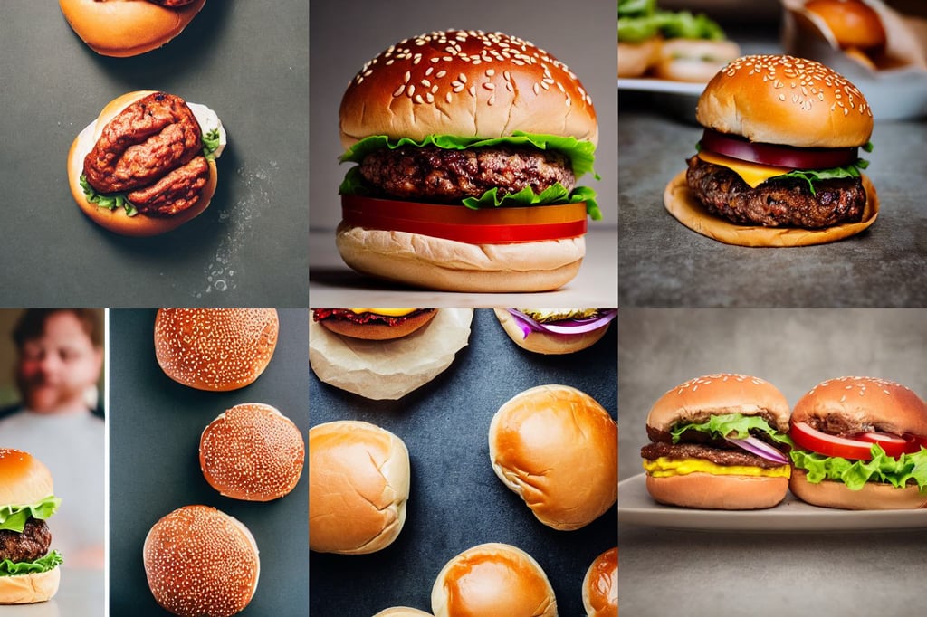 8 5 mm food photography of a wet and squishy human brain between two burger buns