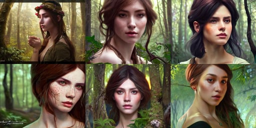 beautiful digital painting of a du juan stylish female forest with high detail, real life skin, freckles, 8 k, stunning detail, works by artgerm, greg rutkowski and alphonse mucha, unreal engine 5, 4 k uhd
