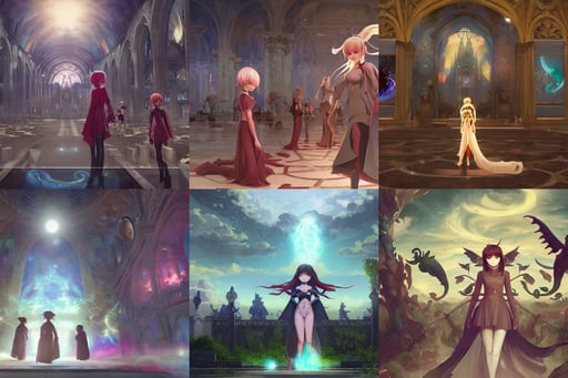 vrchat by charlie bowater and titian and artgerm, ivy leaves graphic vectors at each border, luminist and baroque style, brave. By Makoto Shinkai, audience in the background, mysticism, of alien artifacts