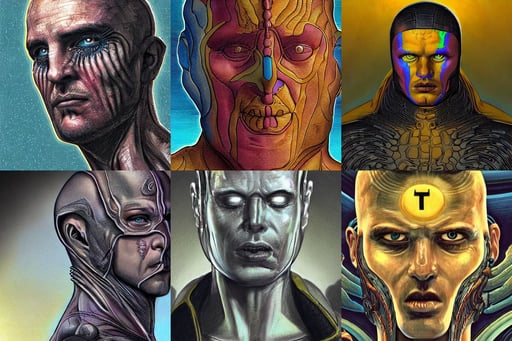 portrait isometric drawing, professionally post - processed, watchmen comics color scheme, biblical divine holy perfection!! digital painting, closeup of face, giger, scene from a movie, horizon forbidden west