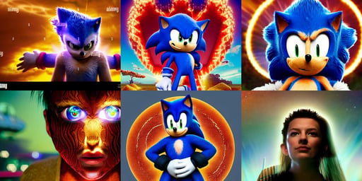 portrait of Sonic the Hedgehog dramatic lighting, celestial aesthetics intricate, of bosschart, coral snakes grow from her head, 746017696, tye sheridan as a colonial marine