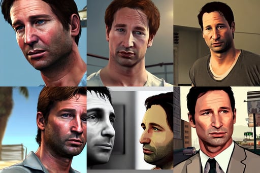 highly detailed portrait young david duchovny in gta v, intimate realistic detailed background, heavy armor, handsome prince of persia