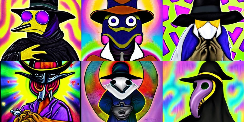 A plague doctor by Lisa Frank