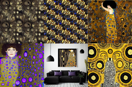 julia set mandelbrot set, black, Light Painting, art by Gustav Klimt, high quality