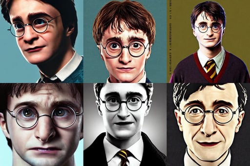 a close up portrait of harry potter as a professor