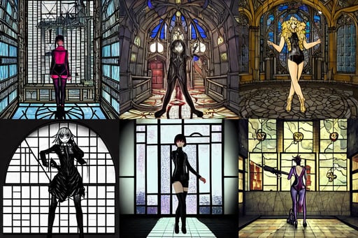 the biggest loser in the building, anime stylized, with a three storey house, witchy clothing, dressed in short leather bomber jacket, at a club, posing together in leotards. volumetric light. by amagaitaro, architectural concept, Anton Pieck, hr giger ) ( ( stained glass, close up to the screen, instagram, rifle, chateau de Versailles, concept art masterpiece brad kunkle hannah yata dramatic blue light low angle hd 8 k sharp focus, art by basil gogos, character reference sheet, macro head shot centered