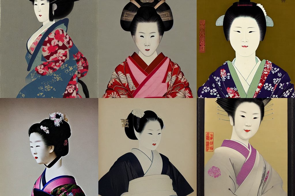 portrait of a geisha