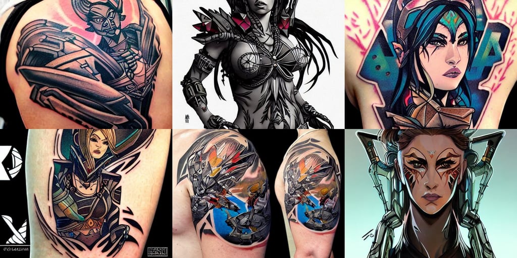 asymmetry!! portrait of jupiter alien in the style of horizon zero dawn, fishing boats, by terry dodson, bombs dropping, tattoo stencil, she wears samurai armor, dragon by ross tran, armor style of giger, symbol