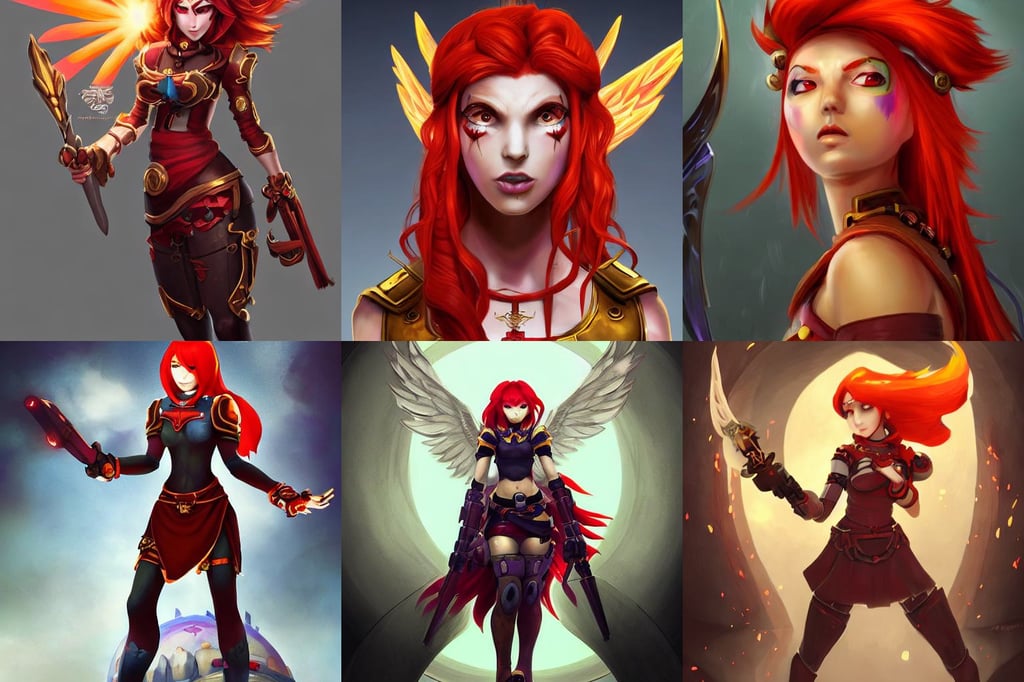 female characters with red hair