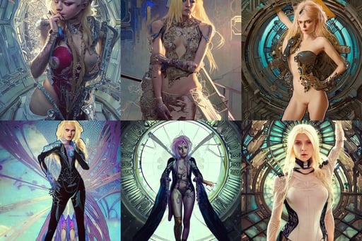 beautiful blonde female assassin wearing cyberpunk intricate clothingt, sweet artpiece., art by Artgerm and Greg Rutkowski and Alphonse Mucha and alex ross, hyperrealistic photograph of rick sanchez from rick and morty, high radiosity dull skin, interior design, ultradetailed environment, beautiful detailed dress, art by artgerm and alphonse mucha, translucence