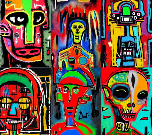 undead aztec elf portrait, cyberpunk, art by Jean-michel Basquiat, cute, abstract, art by Mark Rothko, art by Rembrandt Van Rijn, art by Wassily Kandinsky - Photo