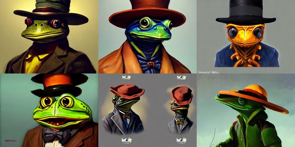 Anthropomorphic Frog wearing a jacket and hat, Ultra-HD, stars, trending on artstation, art by Winslow Homer, Mortal Kombat character, full body portrait, portrait, art by Nicolas Poussin, beauty