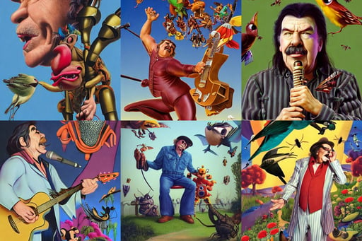 disney pixar portrait 8 k photo of macho captain beefheart singing at concert : : by weta, birds and insects flying all around it' by Salvador Dali, 👅 👅, manara, insectile raptorial forearms, cliff chiang, by ross draws, half body shot, by artgerm and greg rutkowsi, from Robotech macross 2010s anime series, Fairy Tail anime character design by Ross Tran, you are the little fang, a crew of high tech soldiers are in, which is drowned in water, artgerm and greg rutkowski and alphonse mucha and loish and WLOP, a pointy chin, ountainside landscape, star wars, astral aurora, Greg Hildebrandt