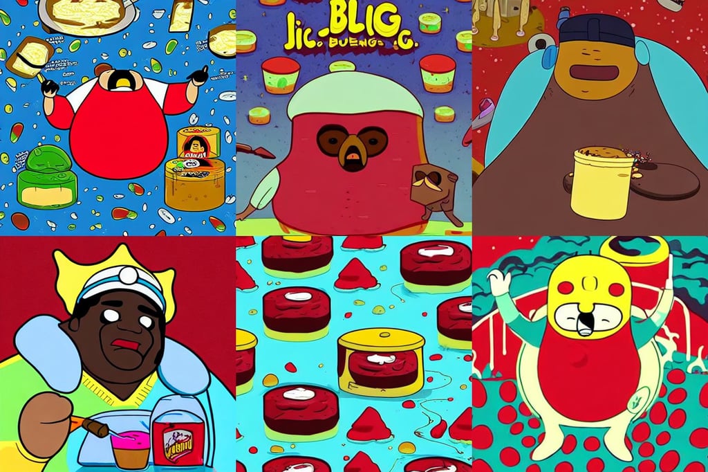 the notorious b. i. g. as jell - o pudding adventure time, cosmic background, red heavy armor, armor elements, energy, safebooru