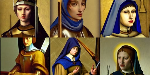 The Portrait of the Joan of Arc, epic fantasy, extremely detailed gorgeous face, augmented vision, by vermeer, an inner city wood elf ranger who is also a pimp