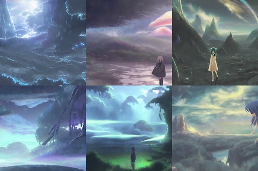 sci - fi landscape, on render, digital art by Makoto Shinkai and CLAMP, wispy fog smoke, anime, in crystal cave, fantasy D&D character, magic uniform university, micro pov