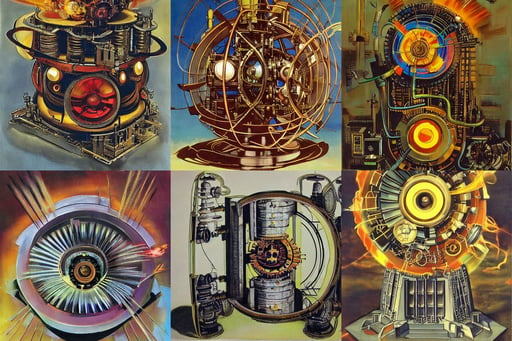 The Steampunk Fusion Reactor, art by Francis Bacon