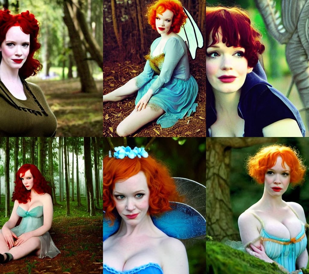 christina rene hendricks as a young and playful fairy, depressed... -  Arthub.ai