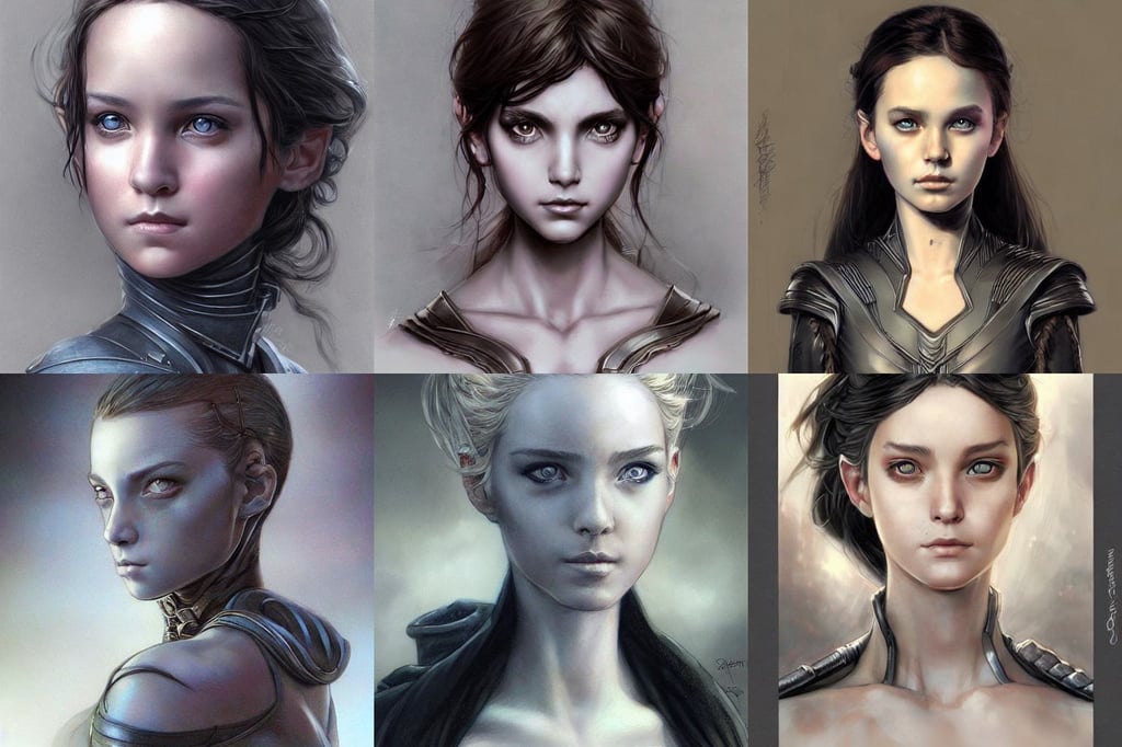 Paul Atreides portrait by Stanley Artgerm Lau, painted by artgerm and tom bagshaw and luis royo, small loli girl, marker concept art style rendering