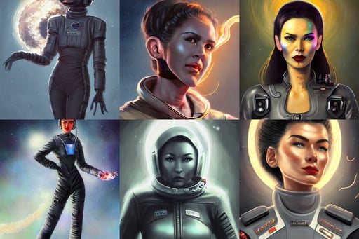 a ultradetailed beautiful panting of a stylish woman space pilot, art bjorn hurri, mopar, small dark grey beard, she has fire powers, subtle detailing, cyber concept art, Longque Chen, artstation trends, creepy ambiance, ernie barnes, winde rienstra, whichincludes earth, cinematic focus, digital art on Pixiv